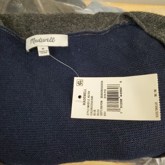 Madewell Kimball Colorblock Sweater K5759 - Picture 7 of 7